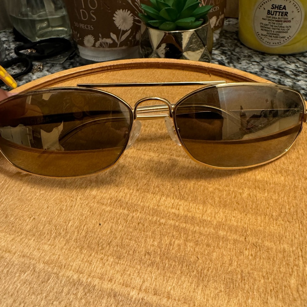 Balenciaga Gold Sunglasses